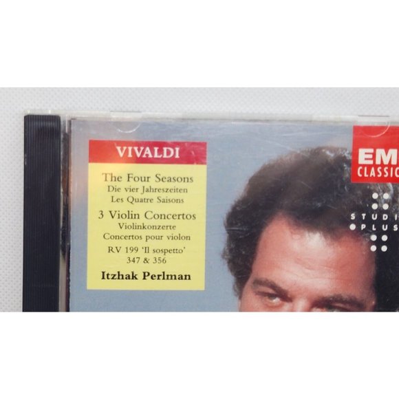 Itzhak Perlman Vivaldi The Four Seasons 3 Violin Concertos CD EMI Classics - Picture 3 of 11